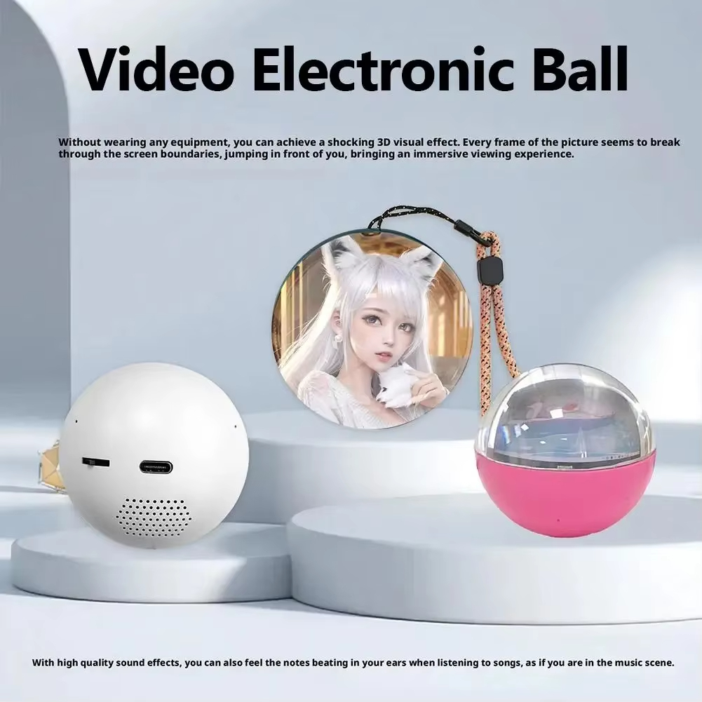 Supplier photo showing the memory orb, speaker, charging port, and color examples